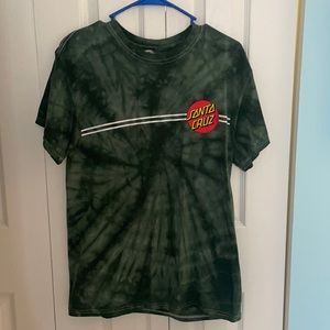 Santa Cruz Green Tie Dye Shirt